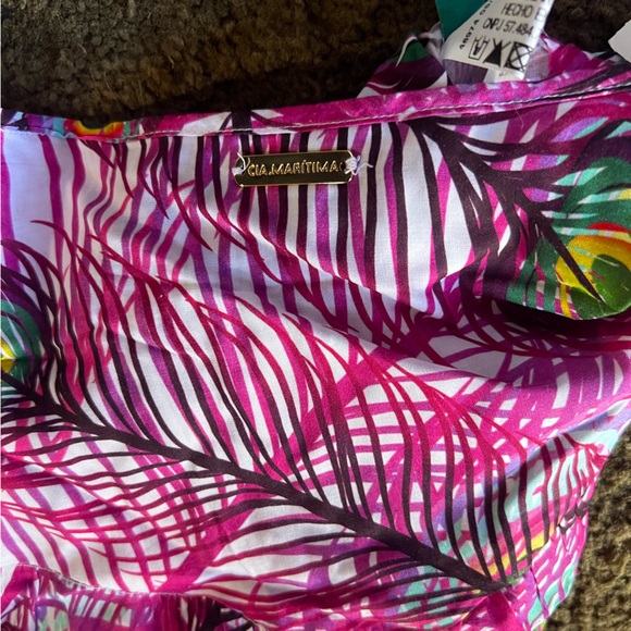 New Cia Maritima Peacock Dress Coverup - Picture 5 of 6